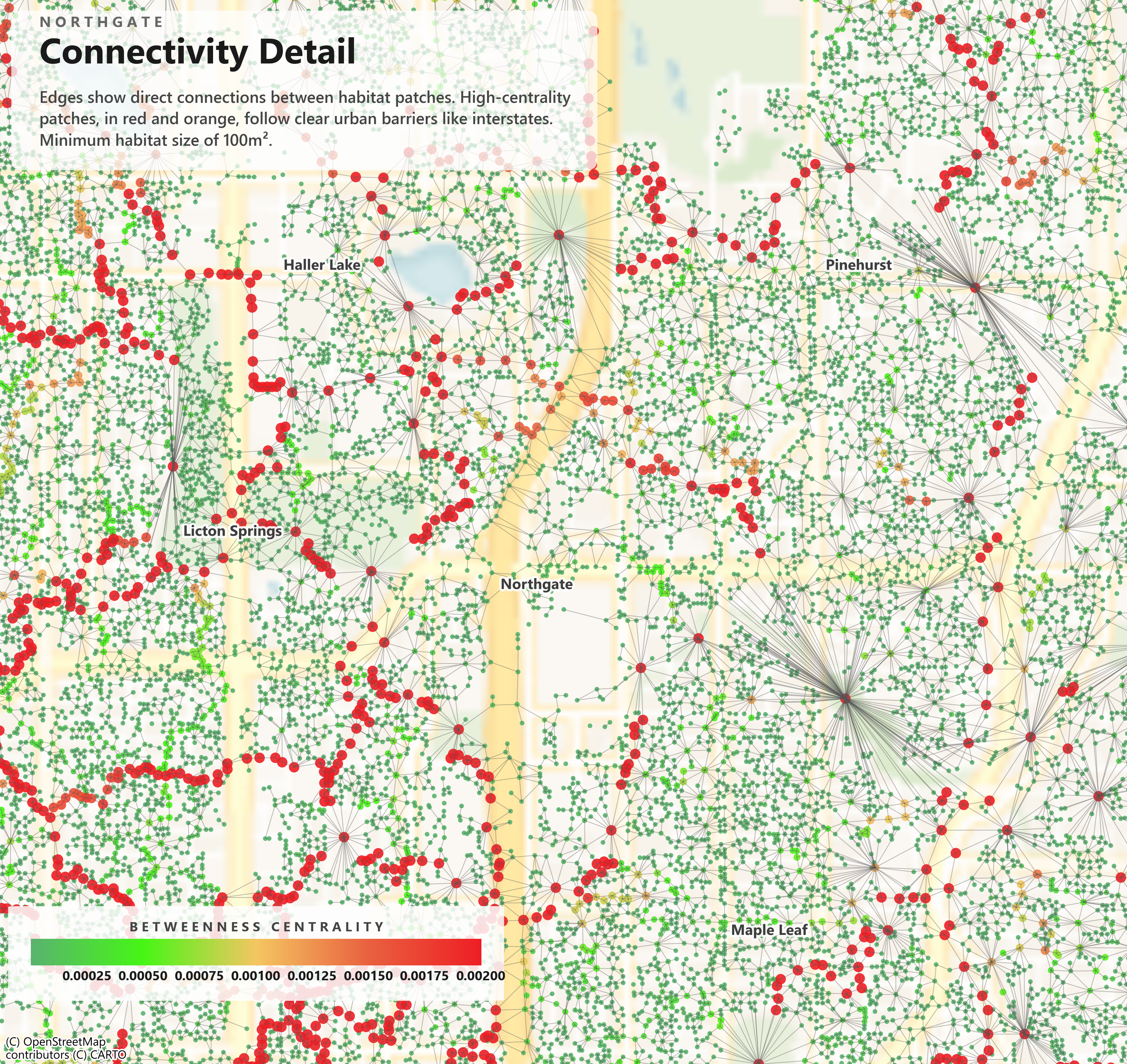 Northgate detail, 100m² threshold
