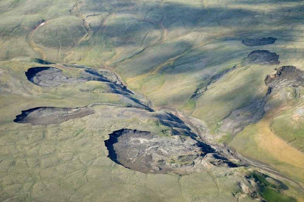 Permafrost slump
